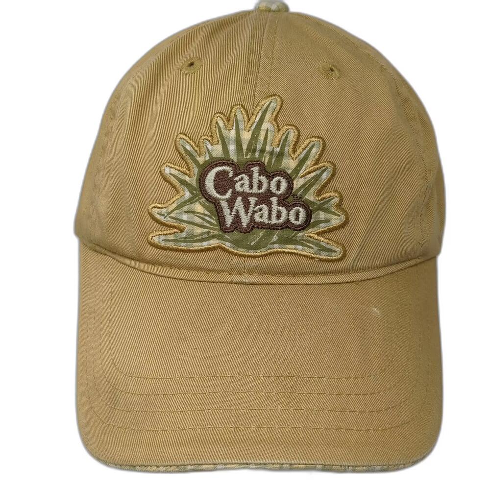 Cabo Wabo Baseball Cap Yellow Green Hat One Size Agave Tequila Cotton Adjustable